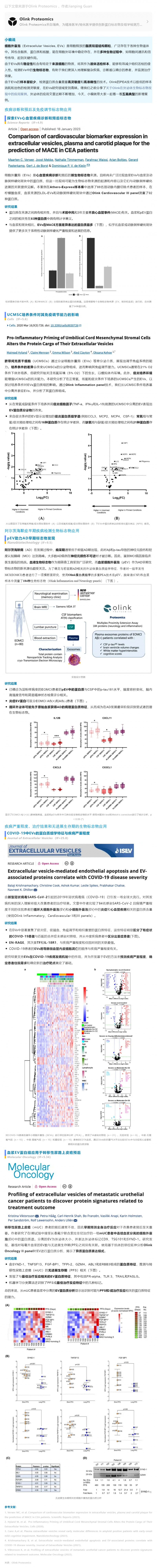 外泌體專題 II|Olink 精準(zhǔn)蛋白組學(xué)助力細(xì)胞外囊泡研究